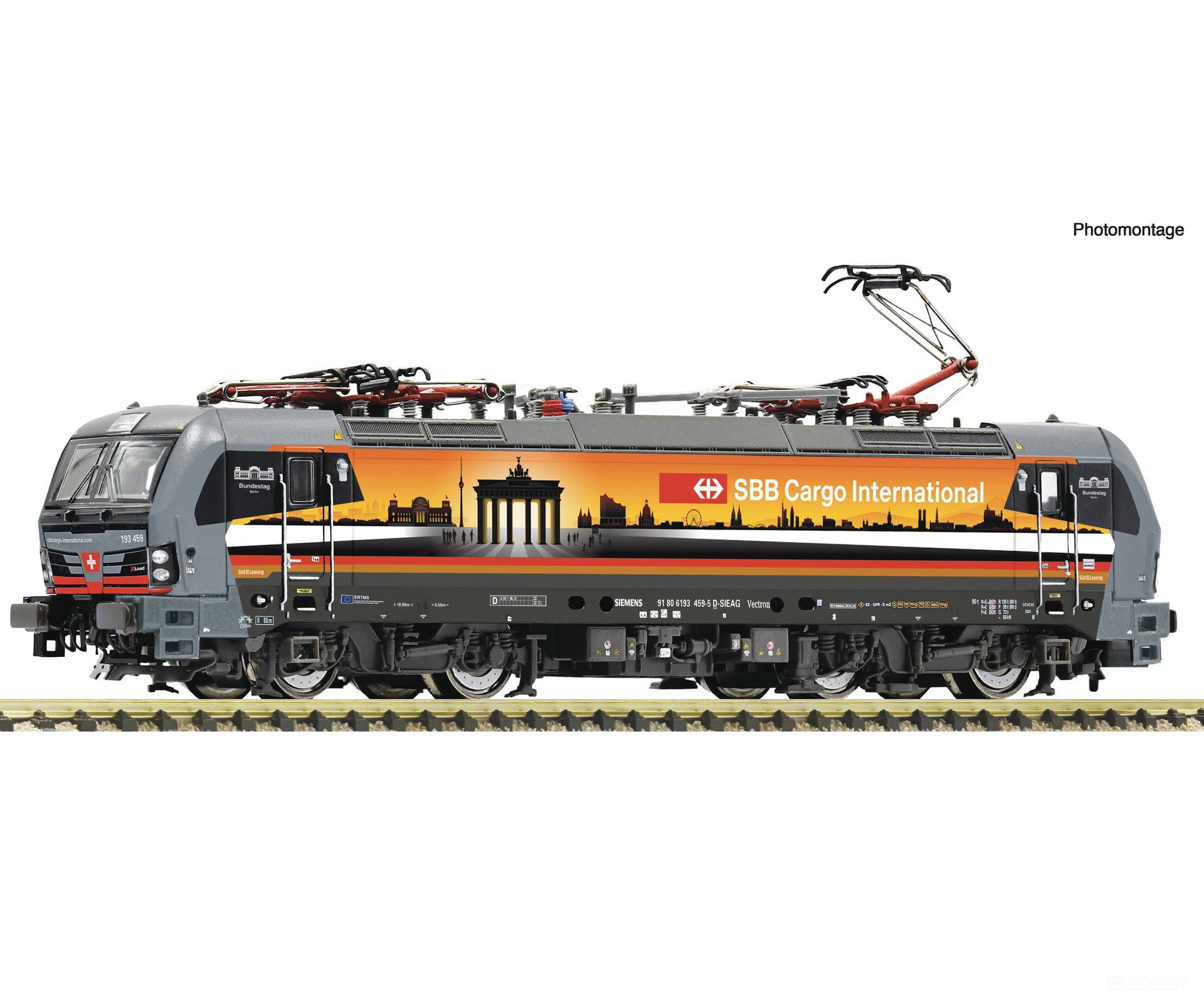Fleischmann 7560074 N Electric locomotive 193 459-5 ’Deutschlandpiercer’ SBB Cargo International DC Analog European