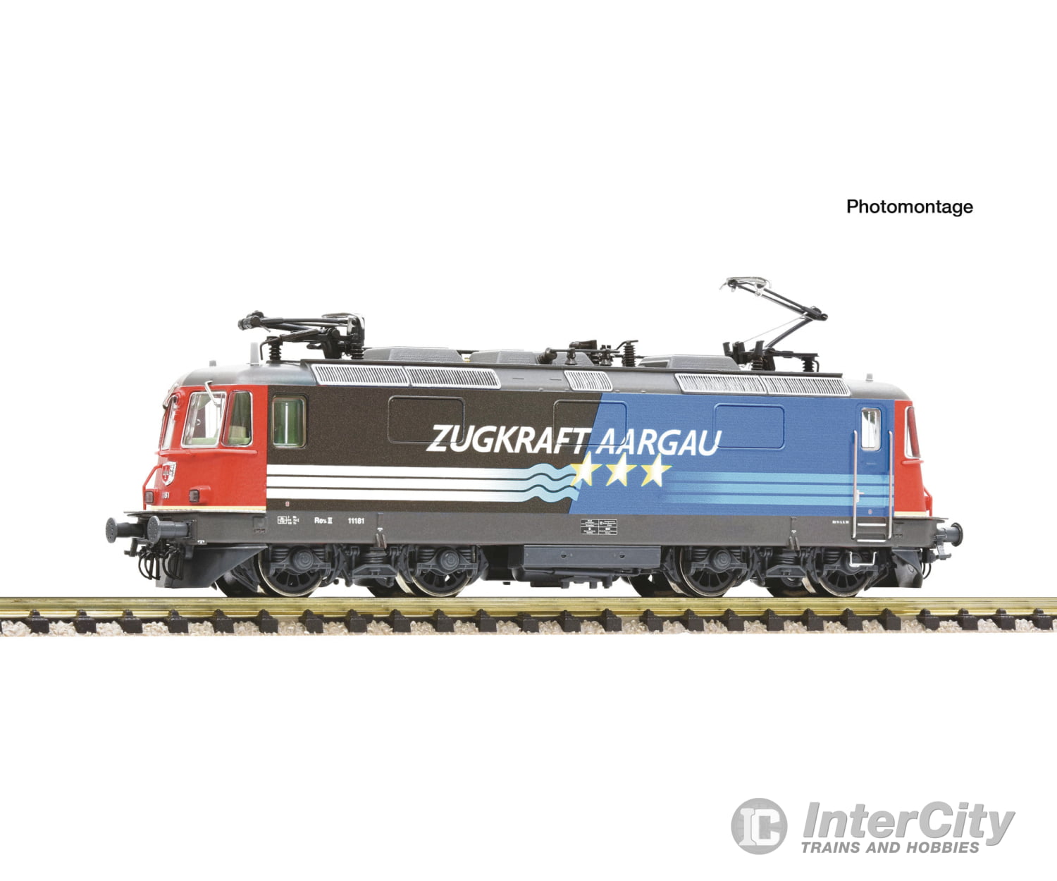Fleischmann 7560077 N Electric locomotive Re 4/4 II 11181 ’Zugkraft Aargau’ SBB DC Analog European Locomotives