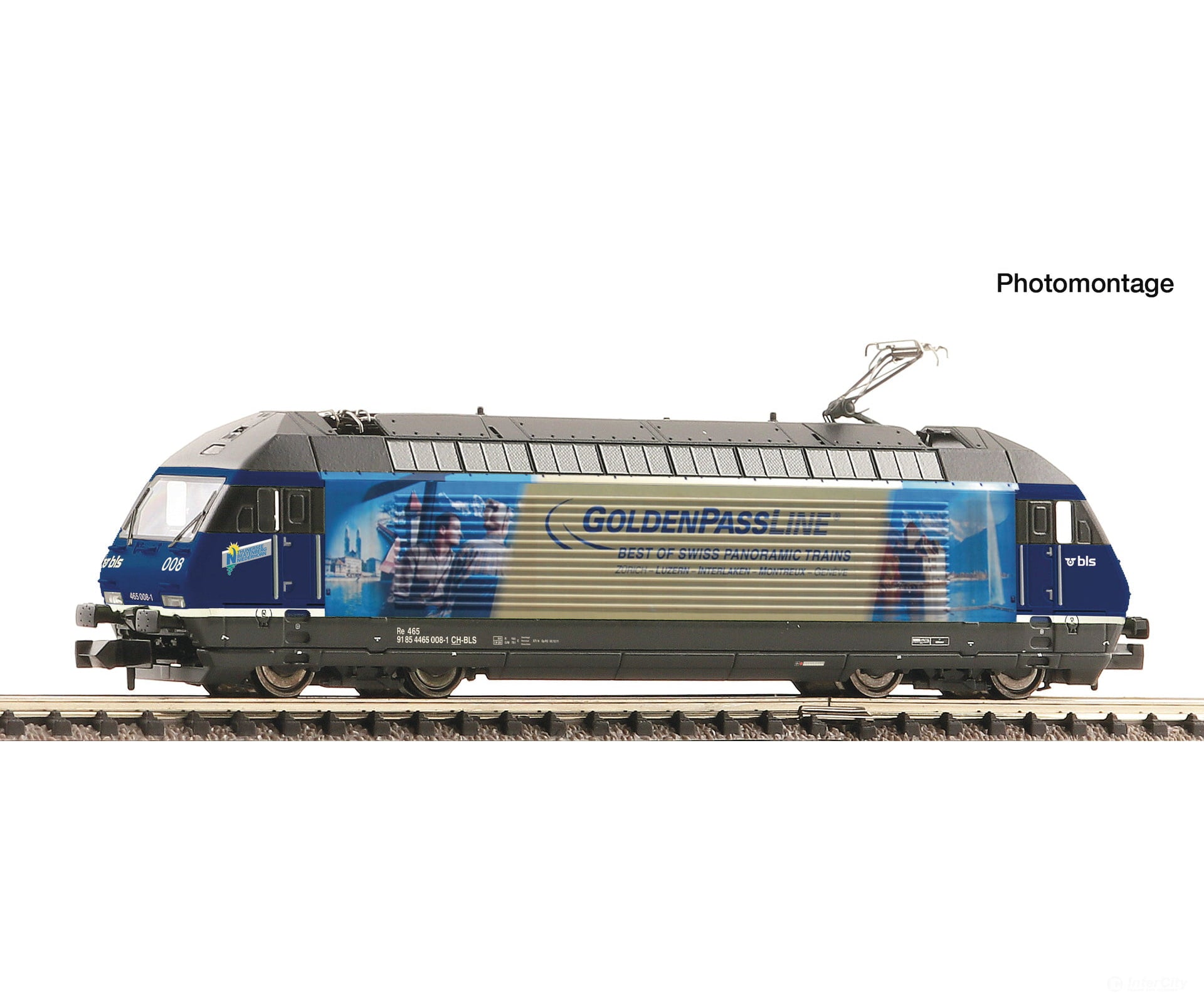 Fleischmann 7560083 N Electric locomotive Re 465 008-1 BLS DC Analog European Locomotives