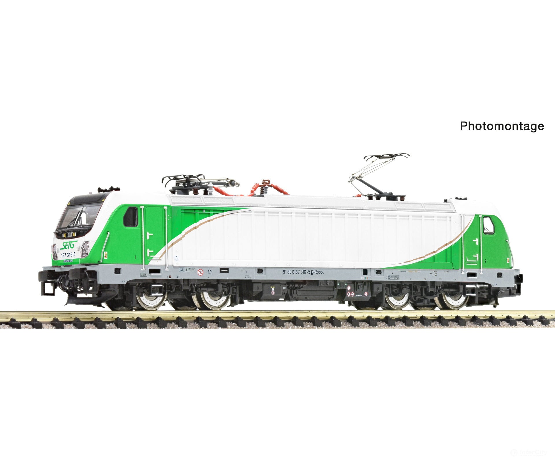 Fleischmann 7560089 N Electric locomotive 187 316-5 SETG DC Analog European Locomotives