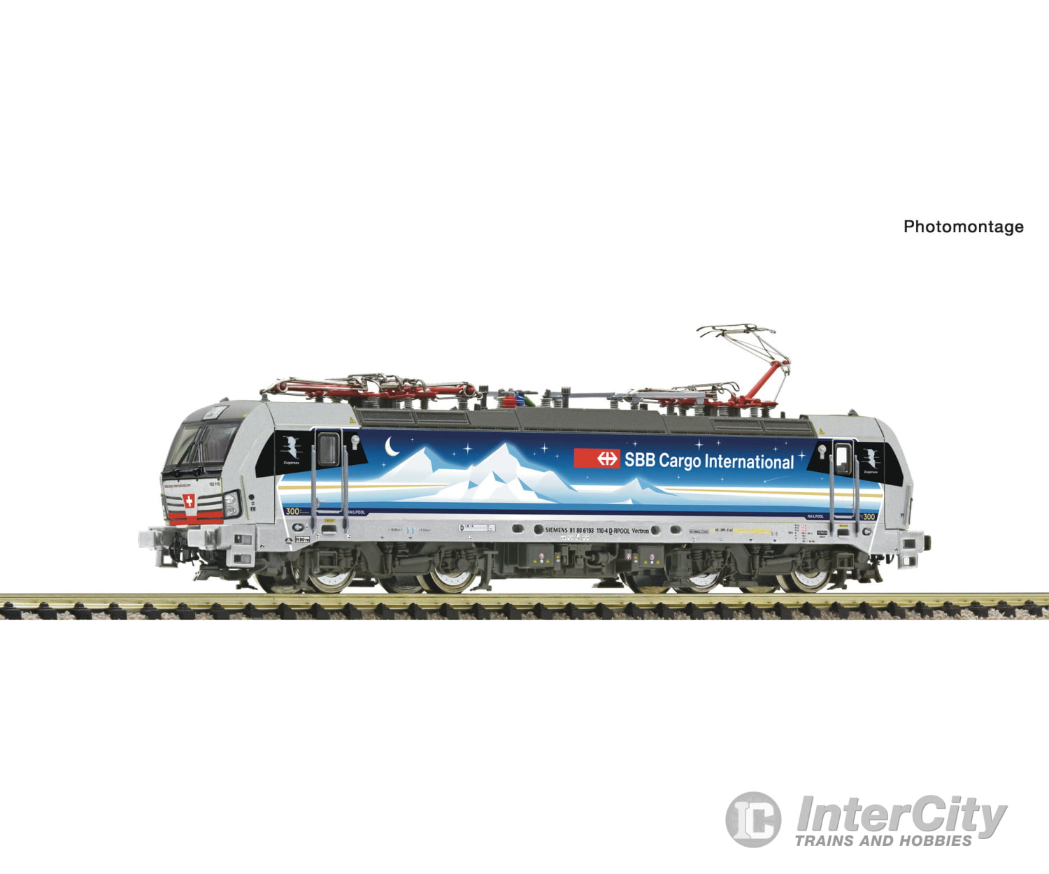 Fleischmann 7570027 N Electric Locomotive 193 110-4 “Goldpiercer” Sbb Ci Era 6 (Dcc Sound)