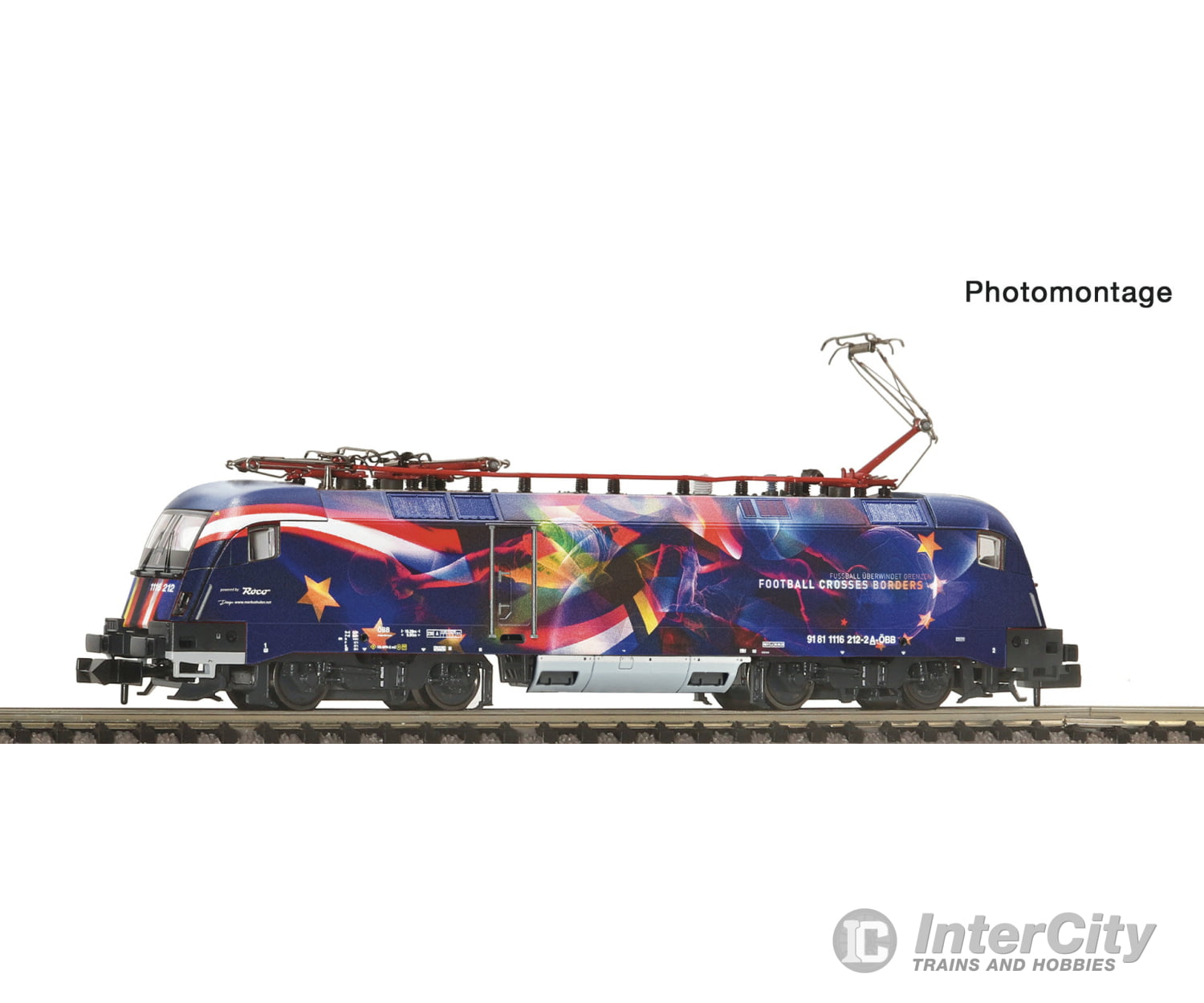 Fleischmann 7570070 N Electric locomotive 1116 212-2 ’Football unites Europe’ ÖBB DC Digital Sound European Locomotives