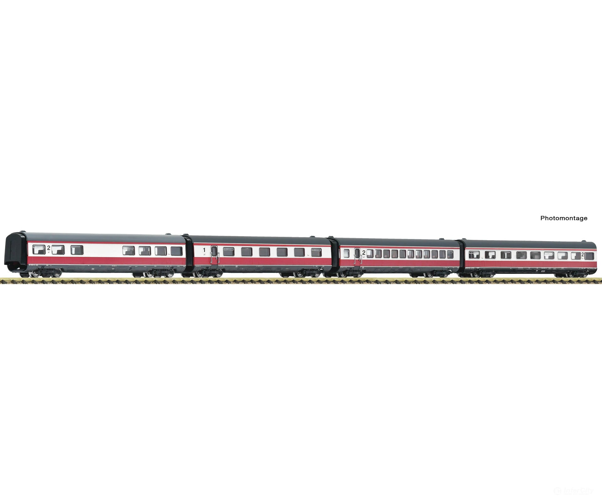 Fleischmann 7760011 N 4 piece set: ’Max Liebermann’ supplementary coaches DR European Passenger Cars