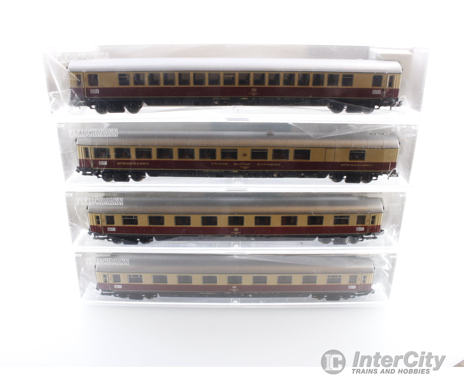 Fleischmann 811905 N Db Tee 22/23 Van Beethoven Passenger 4 Car Set European Cars