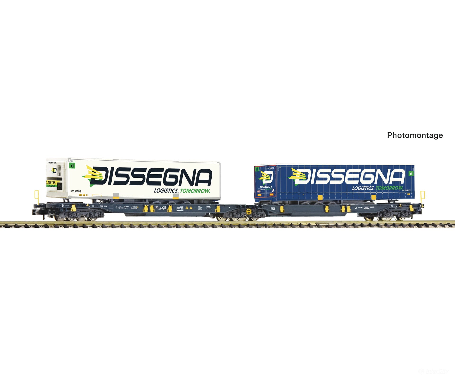 Fleischmann 825029 N Articulated Double-Pocket Wagon T2000 Wascosa European Freight Cars