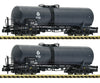 Fleischmann 825820 N 2 Piece Set: Tank Wagons Vtg Era 4 European Freight Cars
