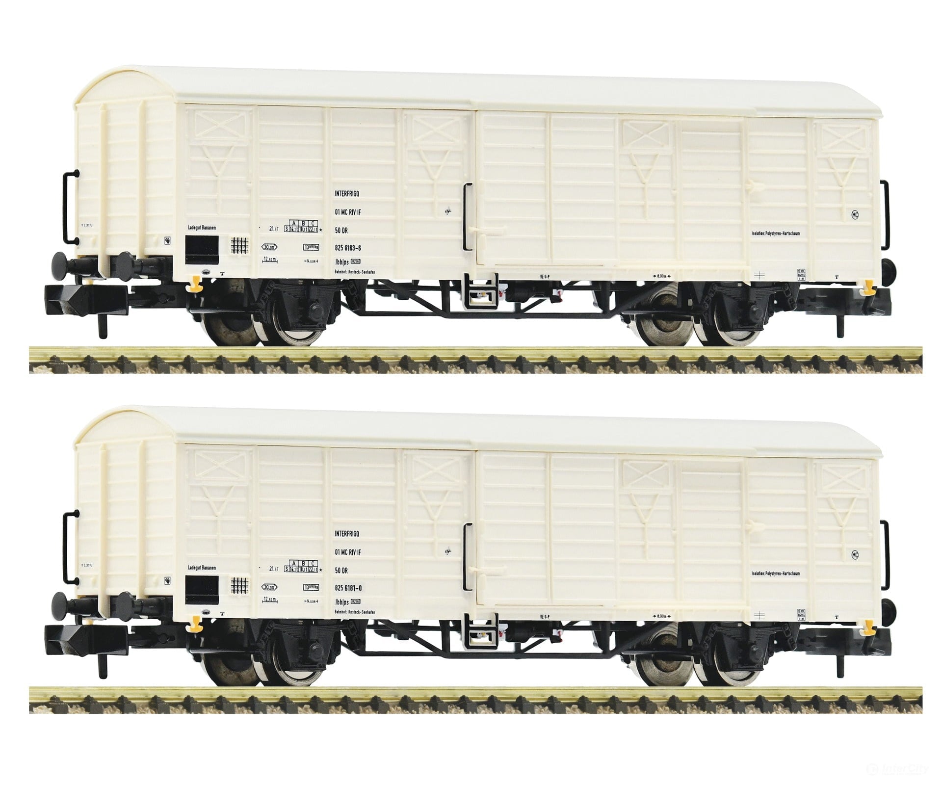 Fleischmann 826215 N 2 Piece Set: Refrigerator Wagons Dr European Freight Cars