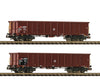 Fleischmann 830252 N 2 Piece Set: Open Goods Wagons Sbb European Freight Cars