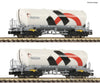 Fleischmann 848901 N 2 Piece Set: Silo Wagons Holcim/Wascosa European Freight Cars