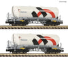 Fleischmann 848901 N 2 Piece Set: Silo Wagons Holcim/Wascosa European Freight Cars