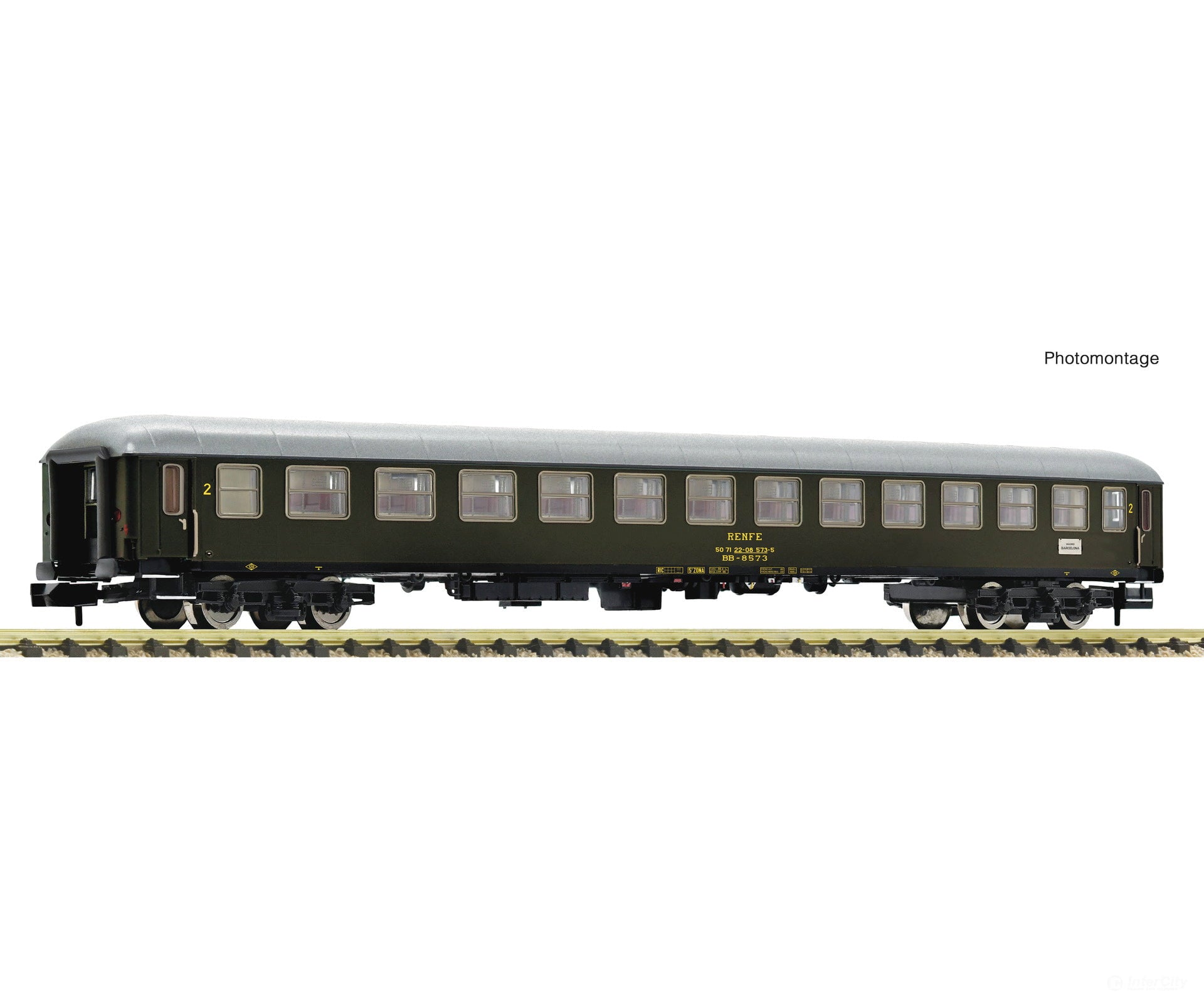 Fleischmann 863902 N 2Nd Class Express Train Coach Renfe European Passenger Cars