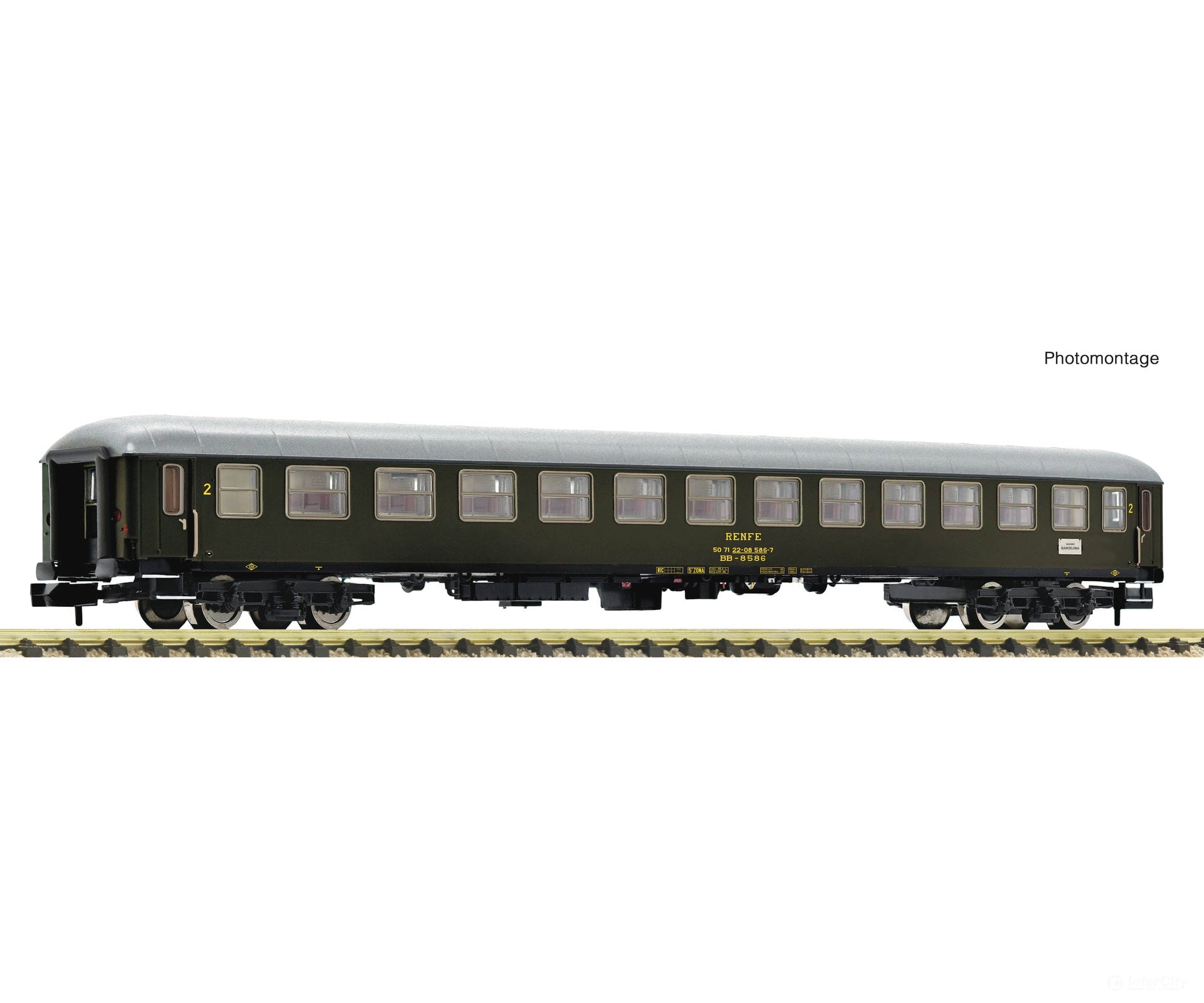 Fleischmann 863903 N 2Nd Class Express Train Coach Renfe European Passenger Cars