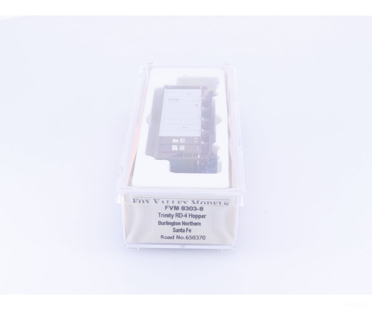 Fox Valley Models FVM 8303-8 N Trinity RD-4 Hopper Car Burlington Northern Santa Fe (BNSF) 650370 - Freight Cars