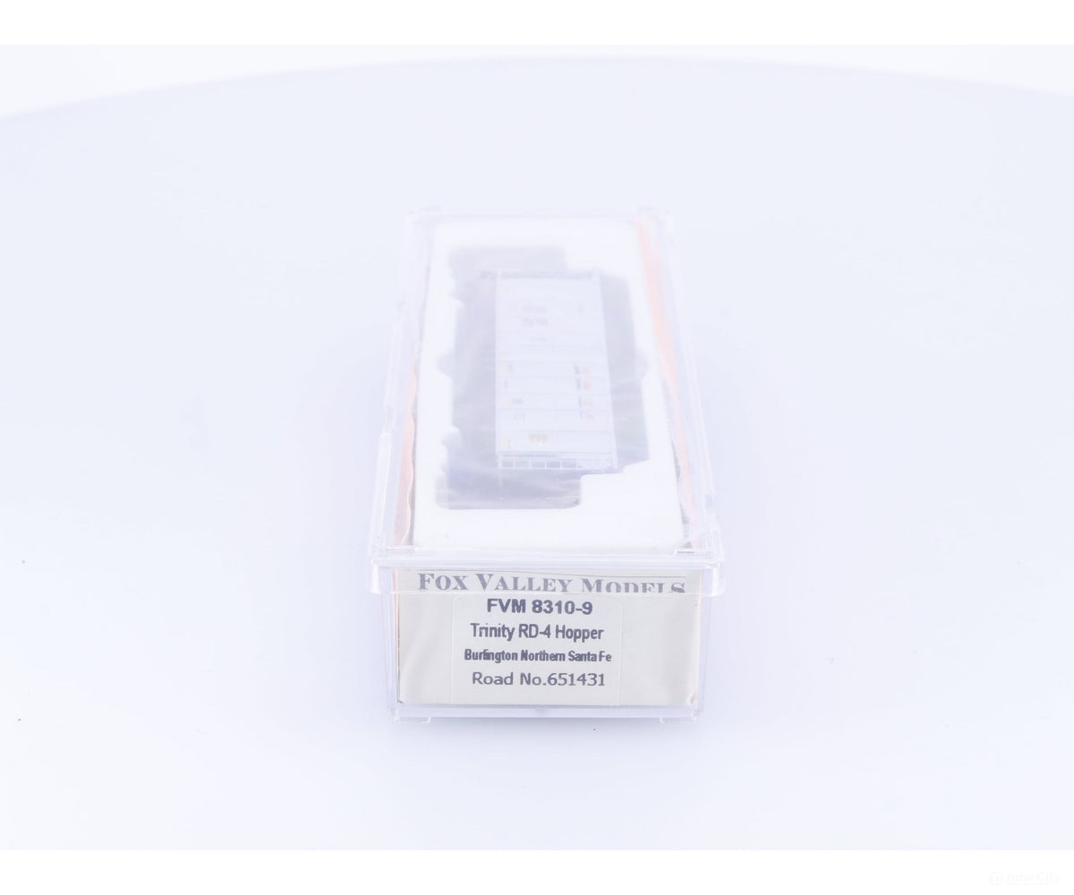 Fox Valley Models FVM 8310-9 N Trinity RD-4 Hopper Car Burlington Northern Santa Fe (BNSF) 651431 - Freight Cars