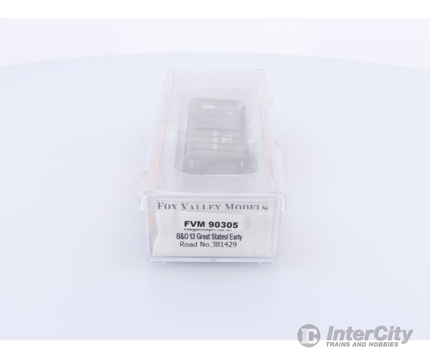 Fox Valley Models FVM 90305 N Wagontop/Flat Door Baltimore and Ohio (BO) 381429 Freight Cars