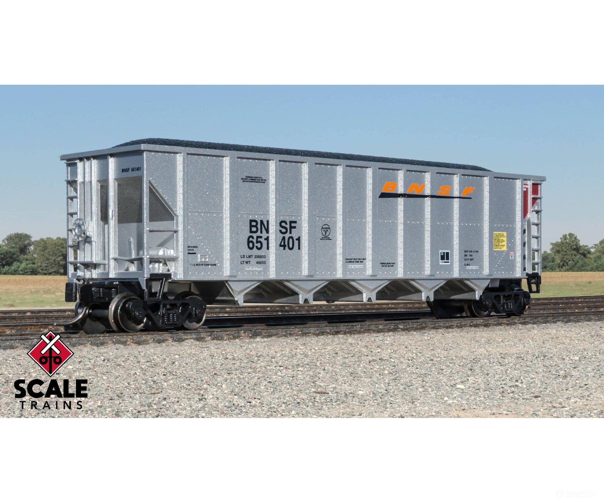 Fox Valley Models FVM10055 N Scale Trinity RD-4 Coal Hopper BNSF/Heritage III 651521 Freight Cars