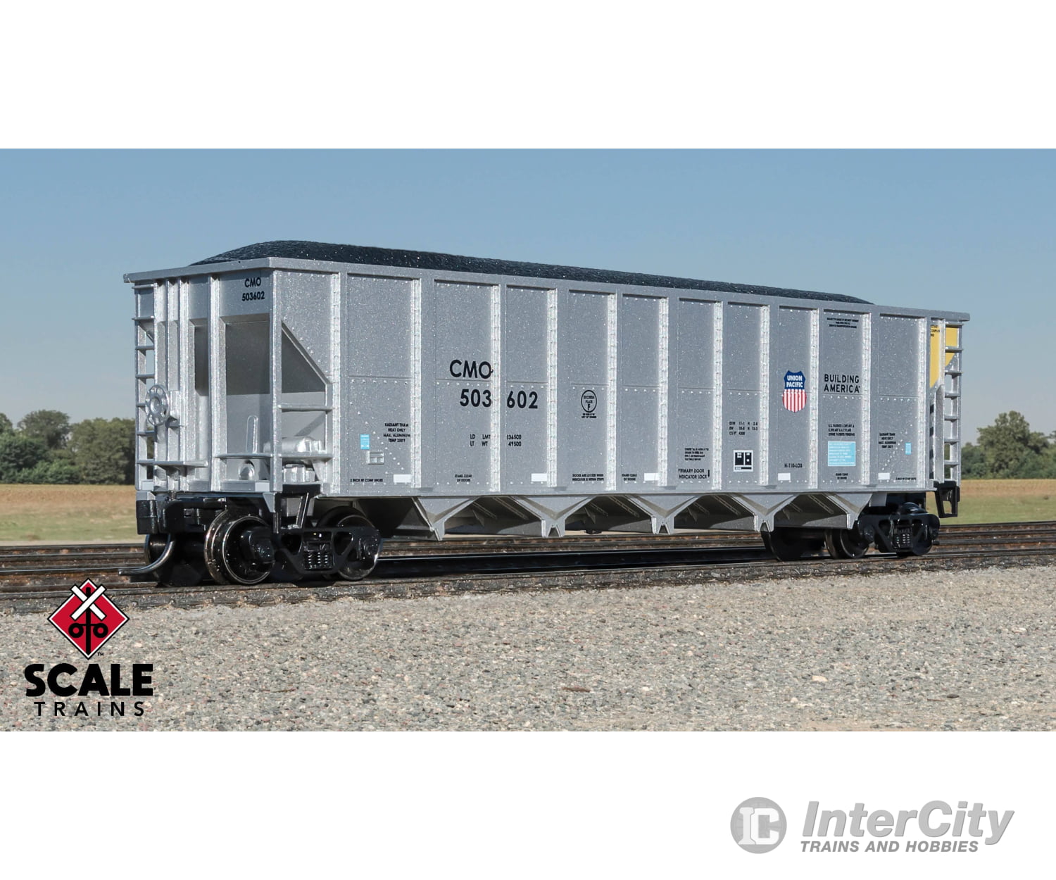 Fox Valley Models FVM10123 N Scale Trinity RD-4 Coal Hopper Union Pacific/Building America 503612 Freight Cars
