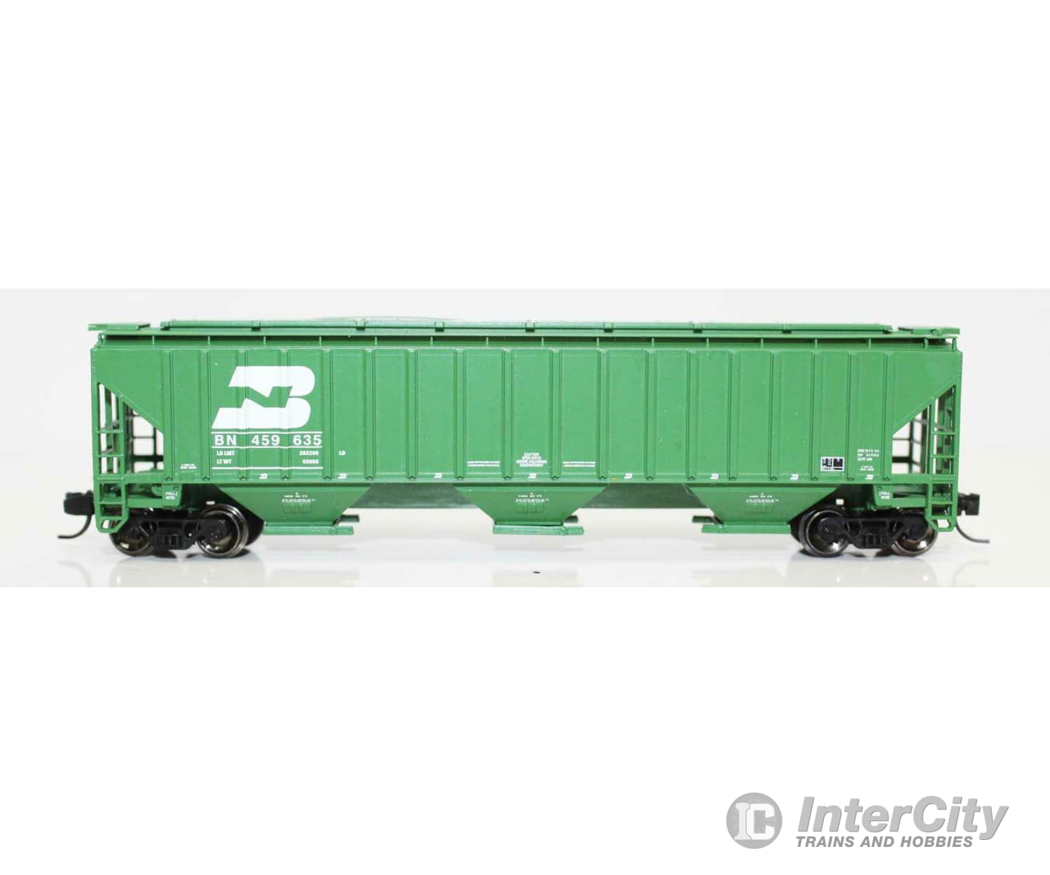 Fox Valley Models N 850023 4750 Cu.ft. 3-Bay Covered Hopper - Ready To Run -- Burlington Northern