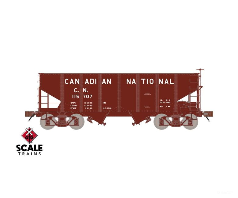 Fox Valley Models Sxt15009 Ho Scale Usra 55 - Ton 2 - Bay Open Hopper Canadian National/Cn #115991