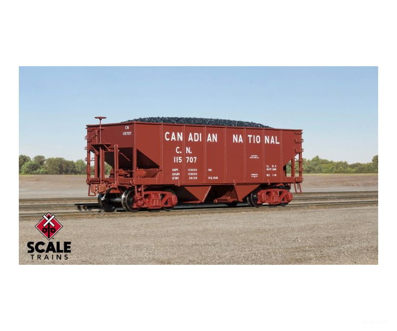 Fox Valley Models Sxt15012 Ho Scale Usra 55 - Ton 2 - Bay Open Hopper Canadian National/Cn #116544