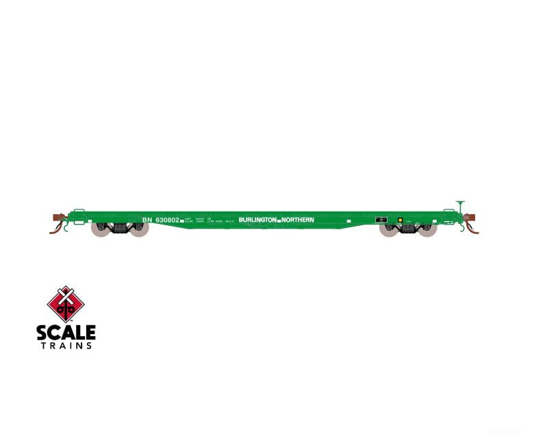 Fox Valley Models Sxt15043 Ho Scale Pullman-Standard F60Gh 60’ Flatcar Burlington Northern/Green