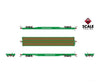 Fox Valley Models Sxt15044 Ho Scale Pullman-Standard F60Gh 60’ Flatcar Burlington Northern/Green