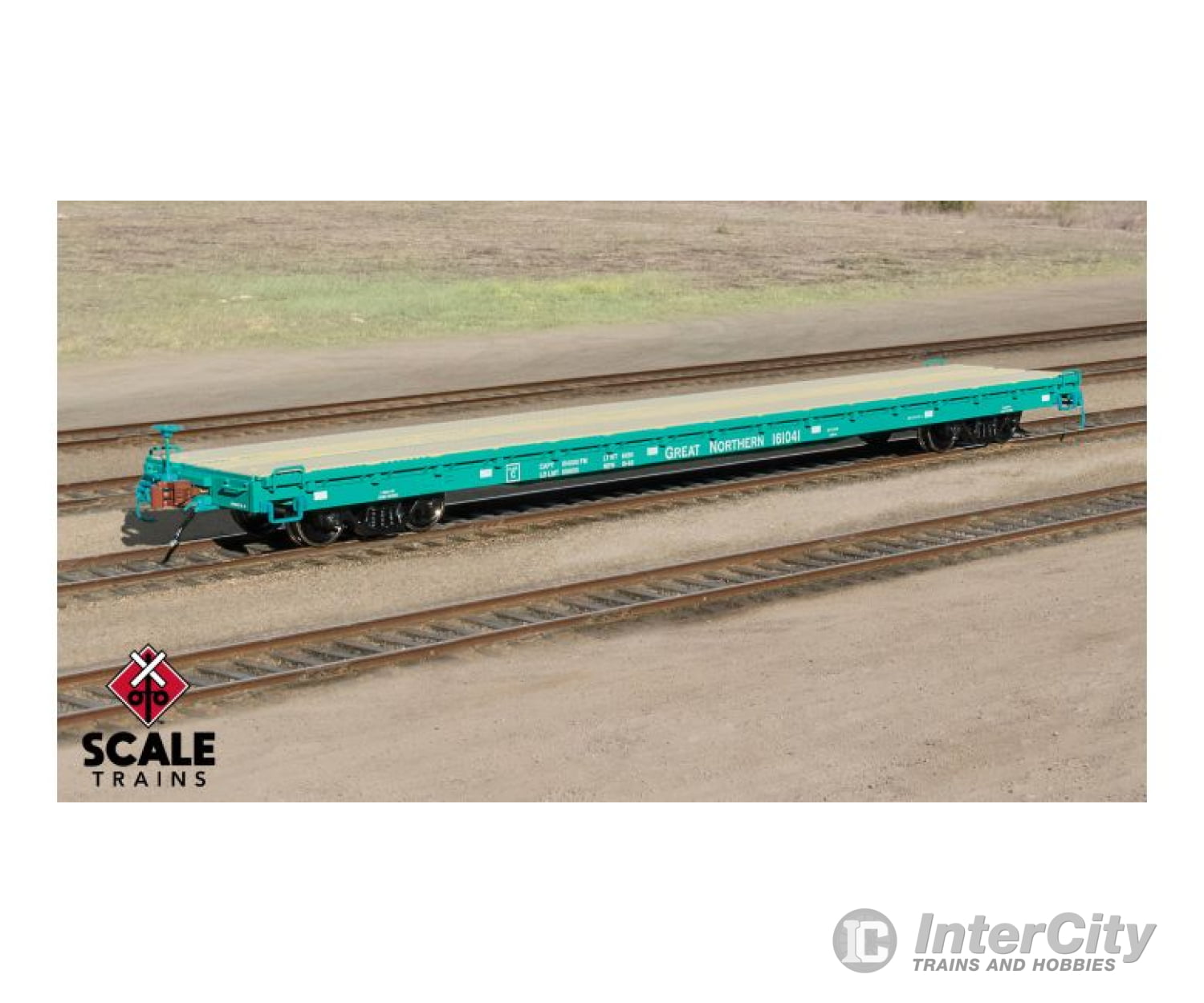 Fox Valley Models Sxt15049 Ho Scale Pullman-Standard F60Gh 60’ Flatcar Great Northern/Glacier