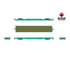 Fox Valley Models Sxt15051 Ho Scale Pullman-Standard F60Gh 60’ Flatcar Great Northern/Glacier