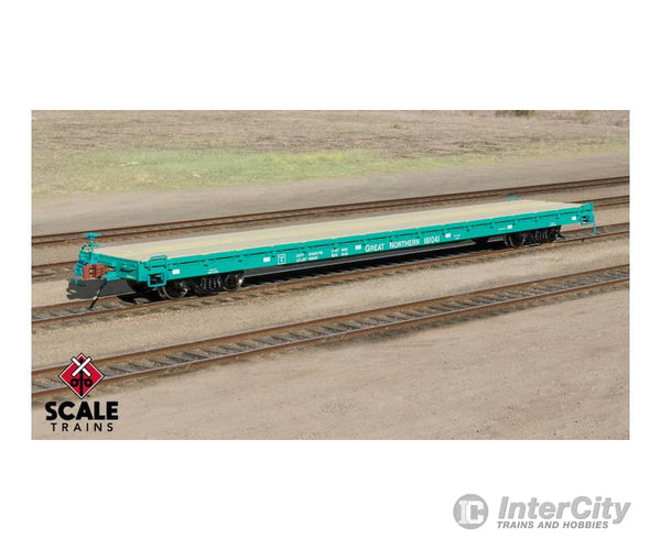 Fox Valley Models Sxt15052 Ho Scale Pullman-Standard F60Gh 60’ Flatcar Great Northern/Glacier