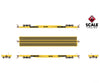 Fox Valley Models Sxt15055 Ho Scale Pullman-Standard F60Gh 60’ Flatcar Trailer Train/Yellow/Tt