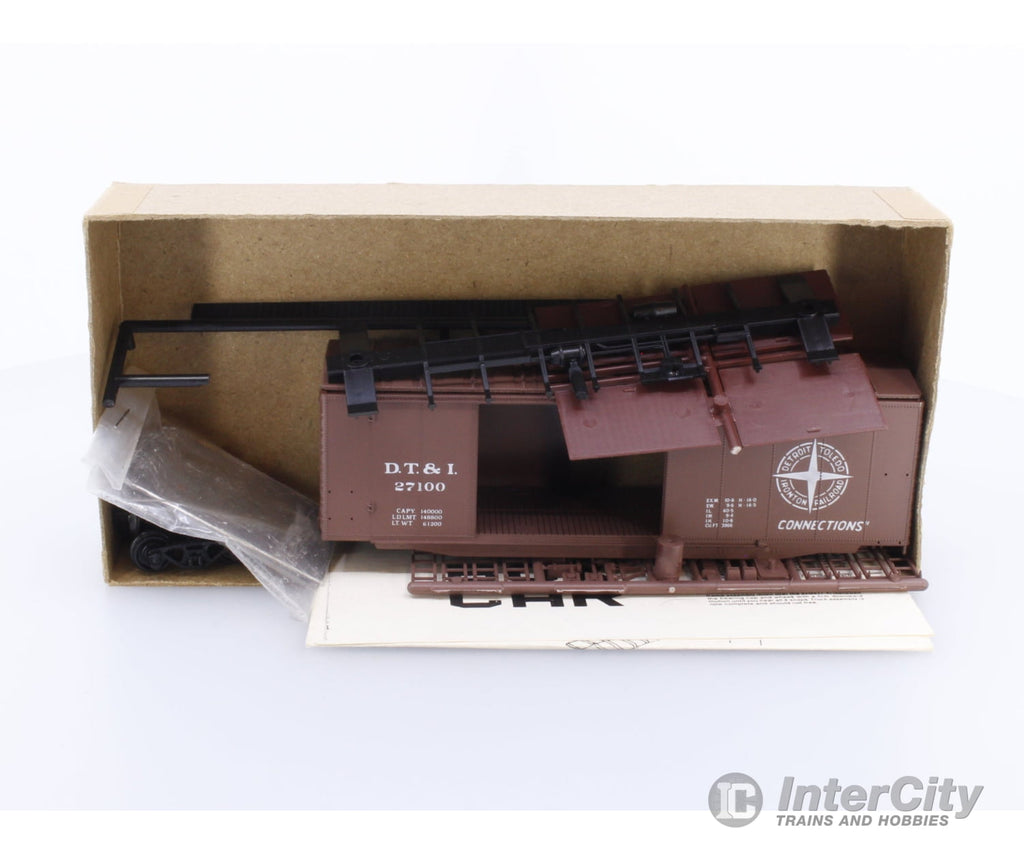 Front Range Products 4095 HO 40’ Double Door Box Car Detroit Toledo and Ironton (DTI) 27100 Freight Cars