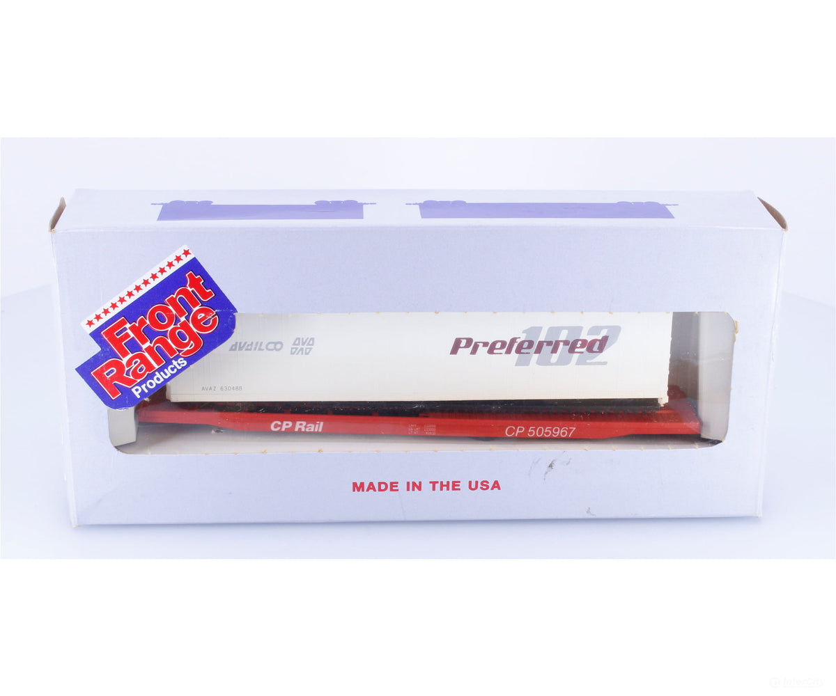 Front Range Products 4139 HO TOFC Flat Car w/ Trailer Kit Canadian Pacific (CP) 505967 - Freight Cars