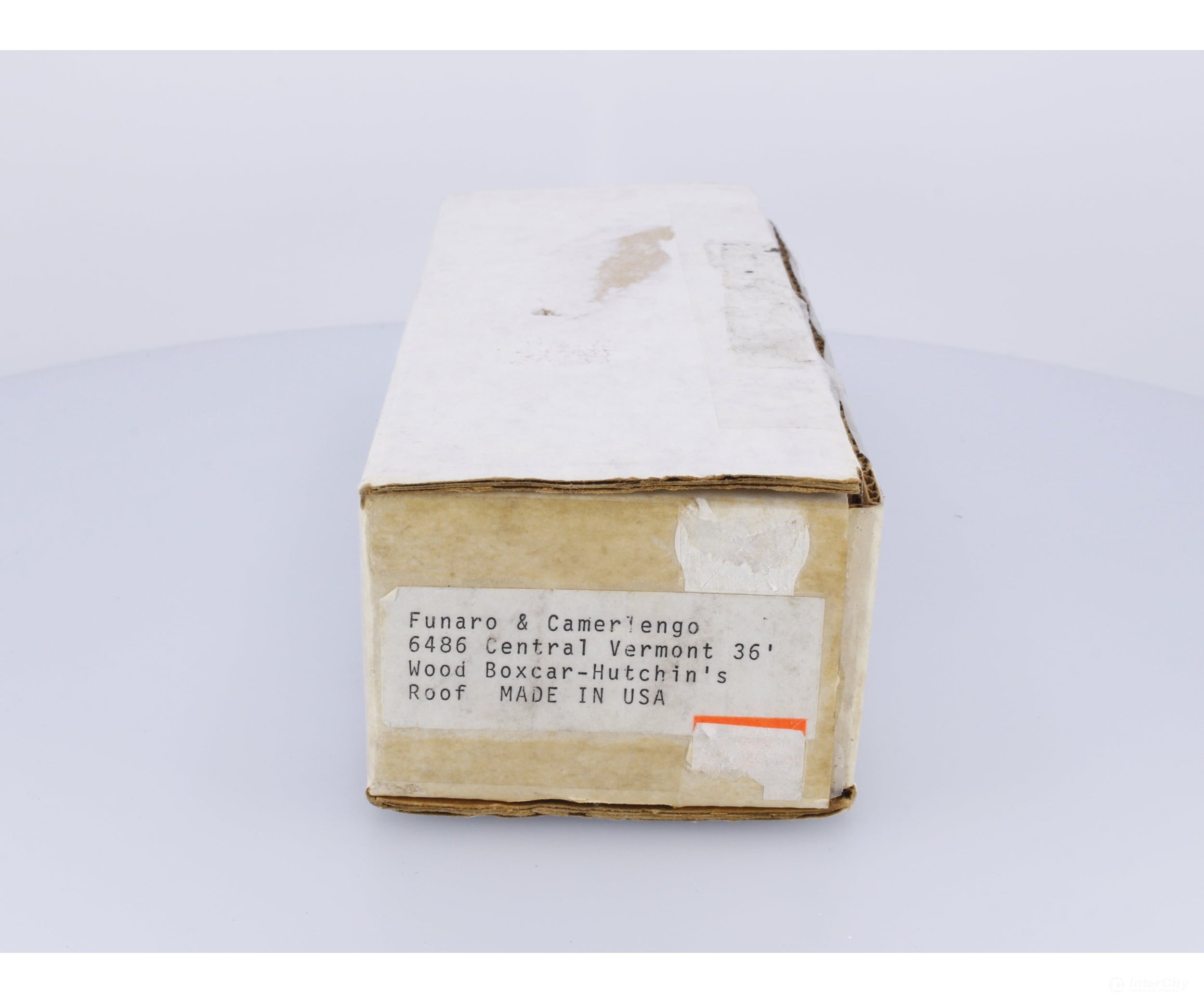 Funaro & Camerlengo 6486 HO 36’ Wood Box Car Kit Vermont Railway (VTR) Freight Cars