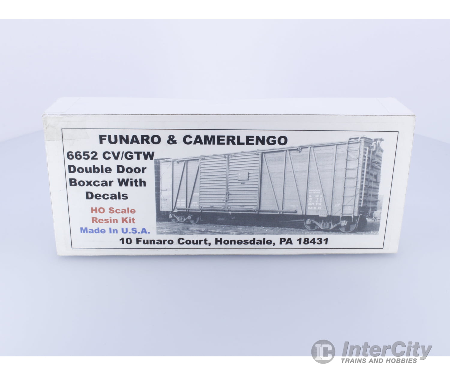 Funaro & Camerlengo 6652 HO Double Door Boxcar Grand Trunk Western (GTW) Freight Cars