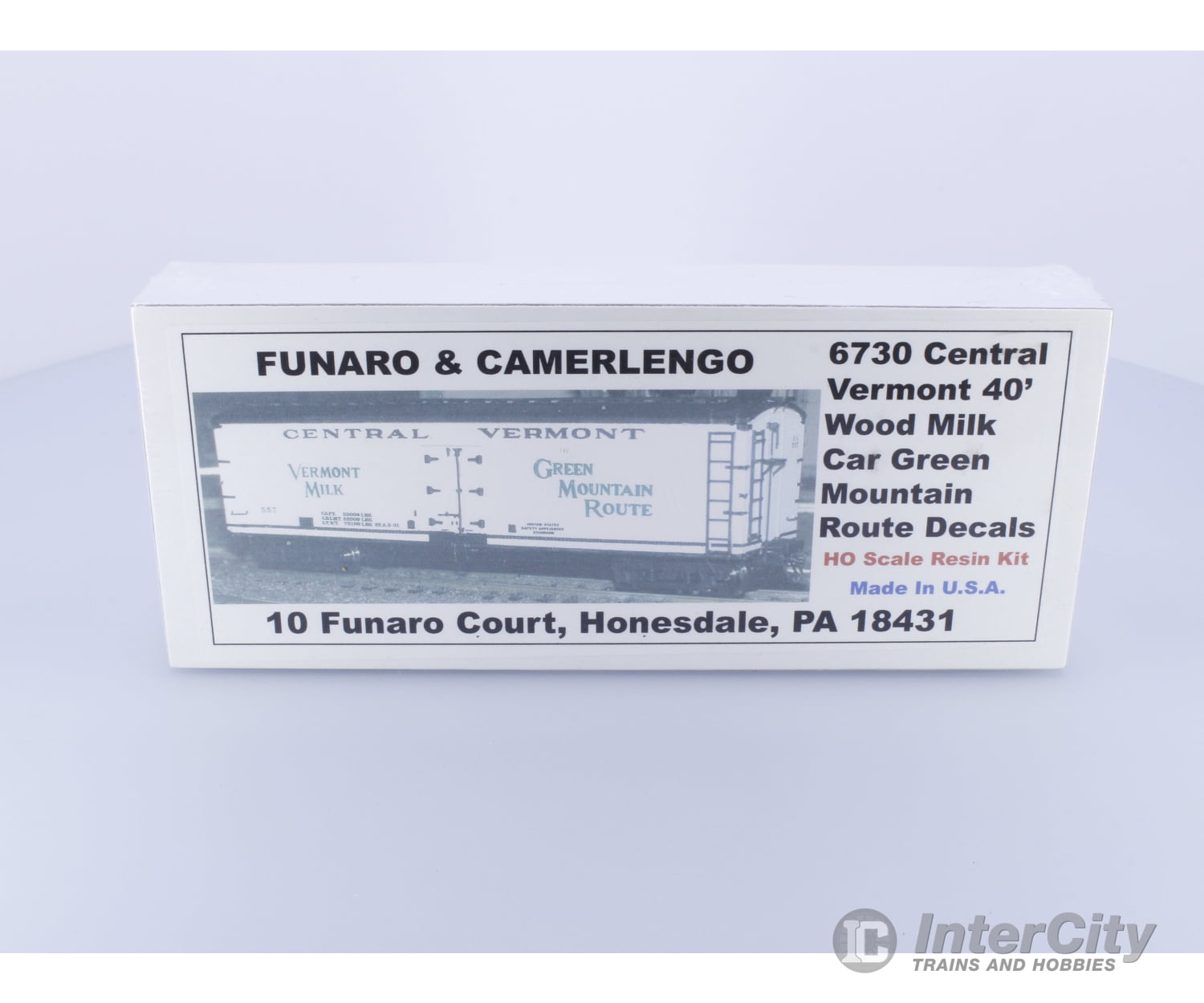 Funaro & Camerlengo 6730 HO 40’ Wood Milk Car Freight Cars