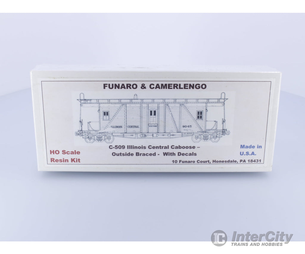 Funaro & Camerlengo c-509 HO Caboose Illinois Central (IC) Freight Cars