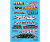 Fusion Scale Graphics HO 100204 Graffiti Decal Set - Set #1 - Decals