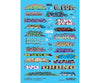 Fusion Scale Graphics HO 100398 Graffiti Decal Set - Set #15 - Decals