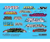 Fusion Scale Graphics N 200204 Graffiti Decal Set - Set #1 - Decals