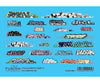 Fusion Scale Graphics N 200215 Graffiti Decal Set - Set #11 - Decals
