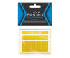 Fusion Scale Graphics N 260004 Railroad Freight Car Yellow Reflective Markings Set w/Double Width Stripes - Decals