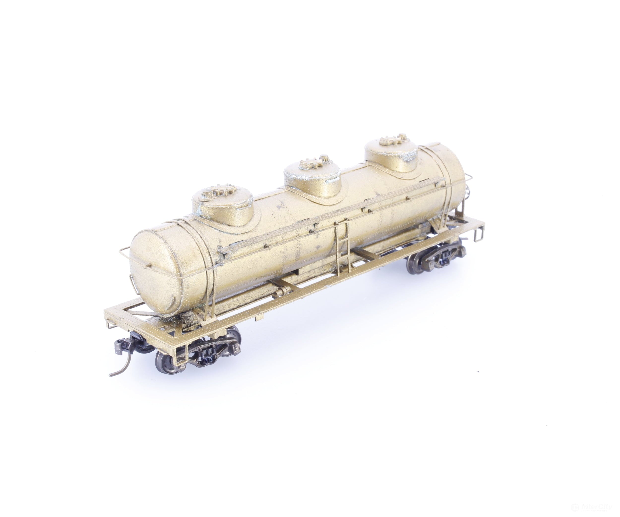 Gem Models TM-301 HO Brass 42’ 3 Dome Tank Car Undecorated - Freight Cars