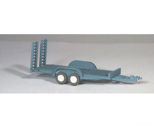 Ghq Ho 61002 Construction Equipment (Unpainted Metal Kit) -- Light Utility Trailer (Holds #61001