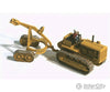 Ghq Ho 61004 Construction Equipment (Unpainted Metal Kit) -- 1940S D8/8R Crawler Tractor W/Logging