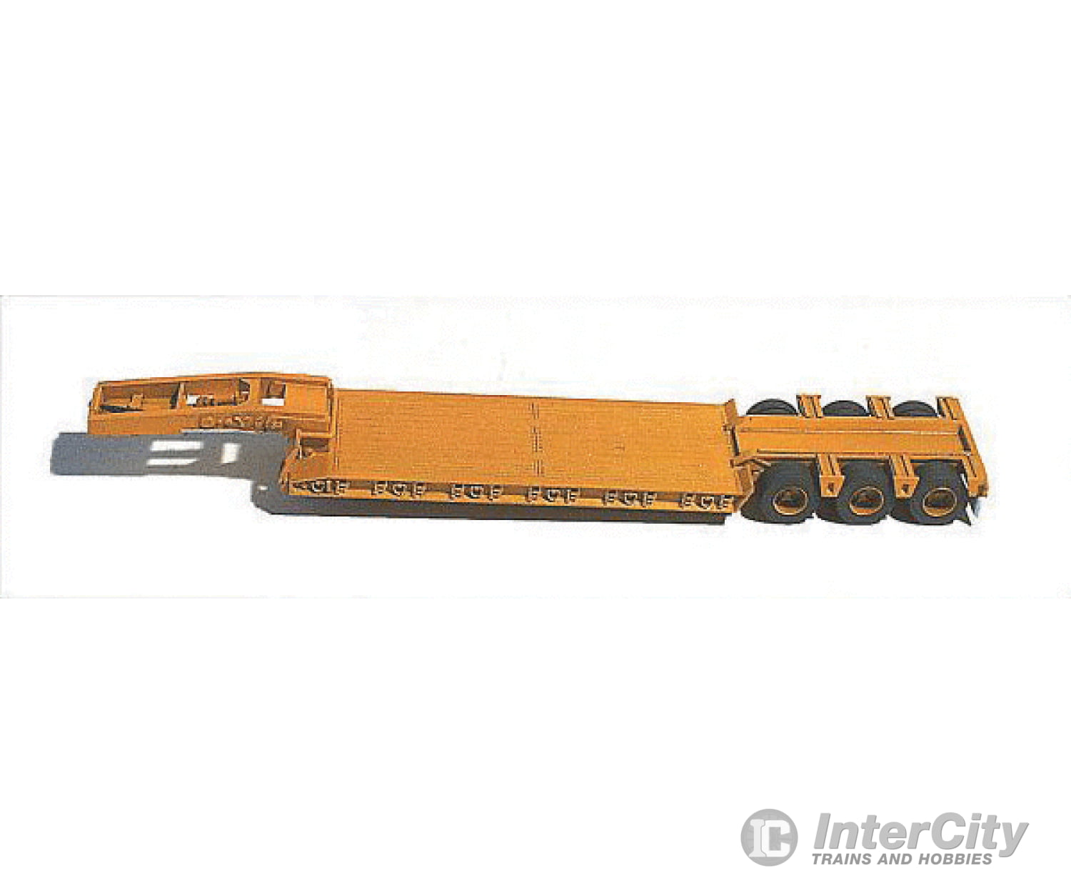 Ghq Ho 62001 Trailer (Unpainted Metal Kit) -- 50-Ton 3-Axle Low Boy Cars & Trucks