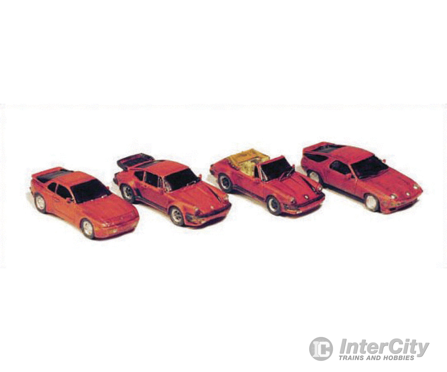 Ghq N 51015 Sports Car Variety Pack -- Unpainted Metal Kit Pkg(4) Cars & Trucks