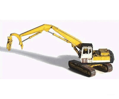 Ghq N 53012 Logging Equipment (Unpainted Metal Kit) -- Komatsu Log Loader W/Heel Bottom Cars &