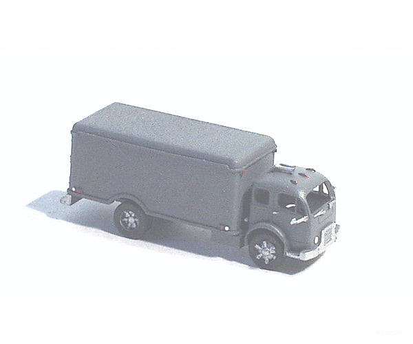Ghq N 56005 American Truck - (Unpainted Metal Kit) -- Cabover With Refrigetrated City Delivery Body