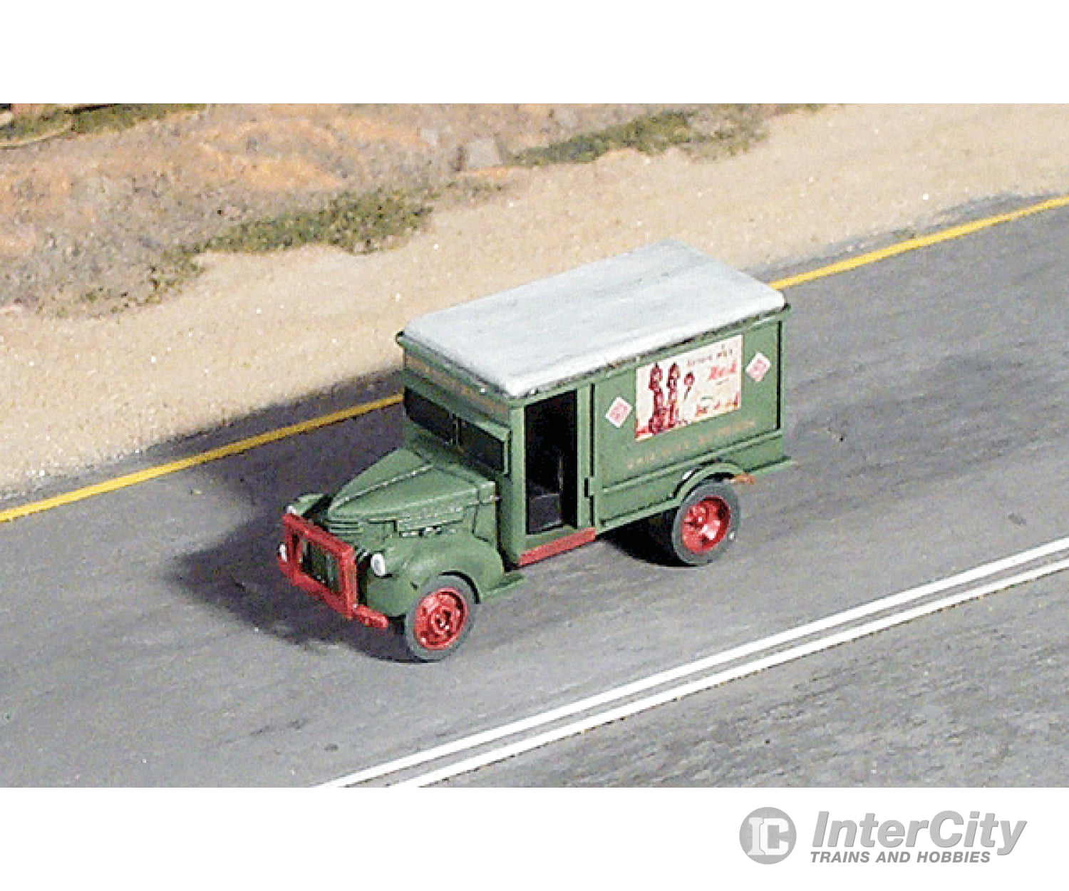 Ghq N 56015 American Truck - (Unpainted Metal Kit) -- 1940’S Railway Express Agency Van Cars &