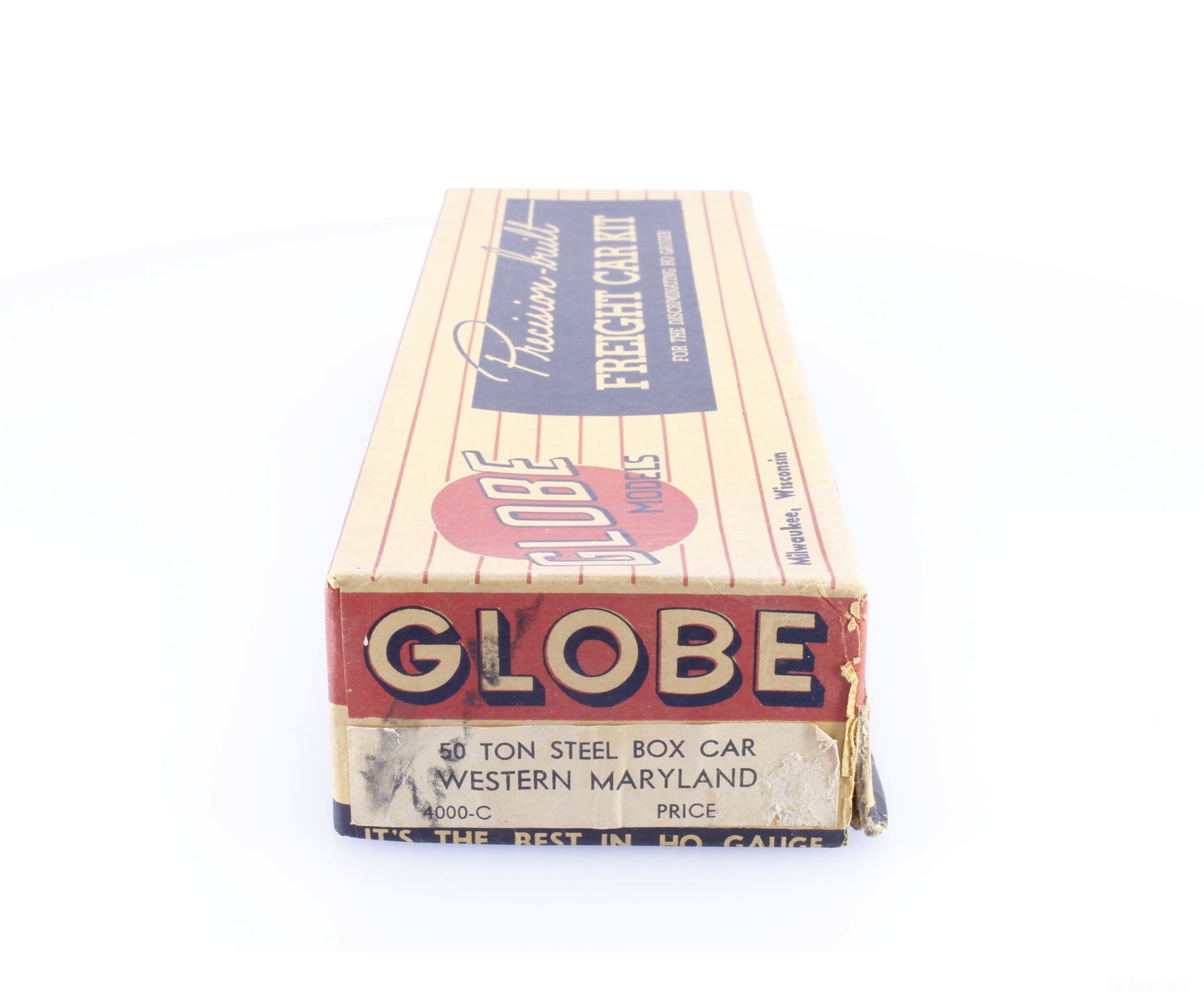 Globe/Hobbytown Drive 4000-C HO 50 Ton Steel Box Car Kit Western Maryland (WM) 28625 - Freight Cars